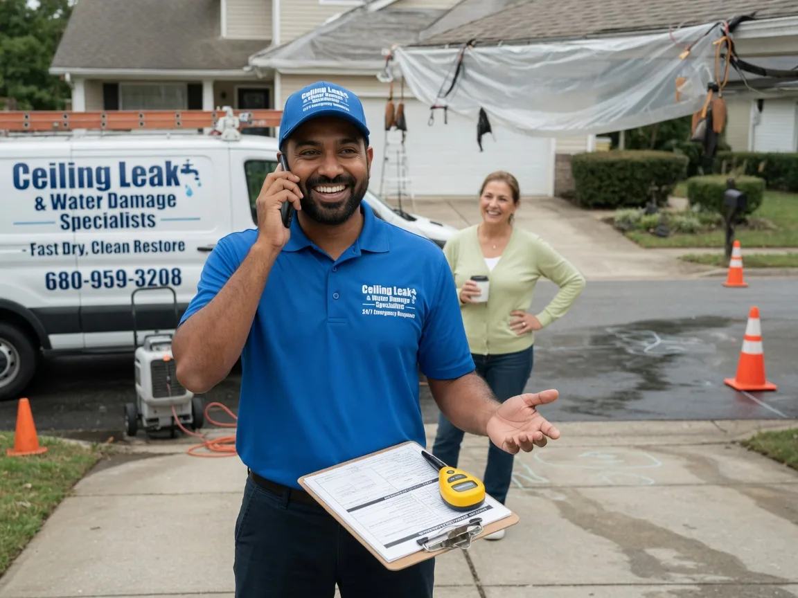 Ceiling Leak Cleanup Benjamin, TX FAQs